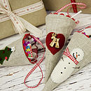 Mini Christmas Sweetie Cones By Elm Tree Studio | notonthehighstreet.com