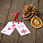 Snowflakes Christmas Gift Tags Recycled, thumbnail 1 of 6