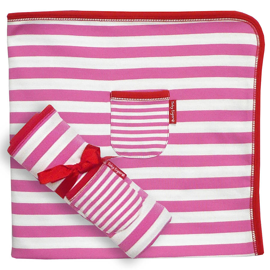 Baby Girls Organic Cotton Blanket By Toby Tiger