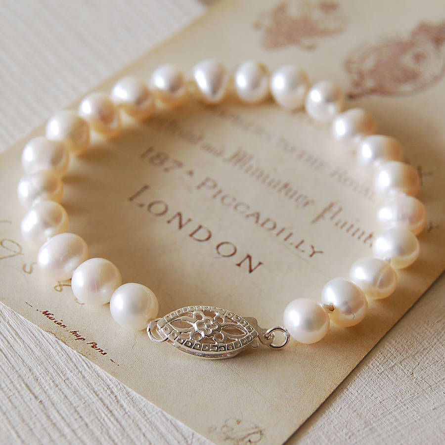 Vintage Style Pearl Bracelet By Carriage Trade | notonthehighstreet.com