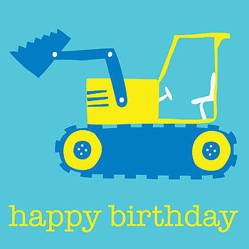Digger 'Happy Birthday' Card, 3 of 3