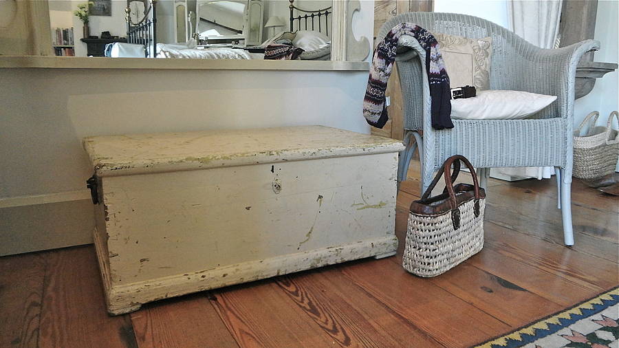 Victorian Pine Bedding Box By Distressed but not Forsaken