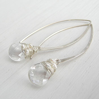 Crystal And Pearl Hoop Earrings, 5 of 6