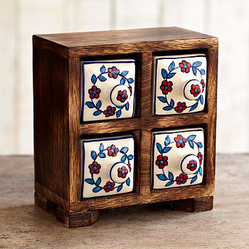 Handmade Four Drawer Trinket Box, 2 of 4