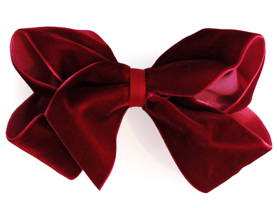 Luxurious Velvet Boutique Hair Bow By Candy Bows