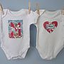 Set Of Two Personalised Baby Vests, thumbnail 3 of 9