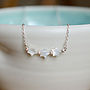 Silver & Mother Of Pearl Star Necklace, thumbnail 2 of 4