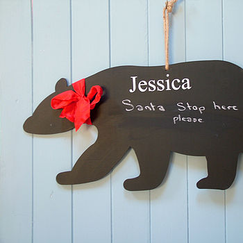 Personalised Polar Bear Chalkboard, 6 of 9