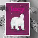 personalised polar bear