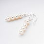 Stacked Freshwater Pearl Earrings, thumbnail 10 of 10