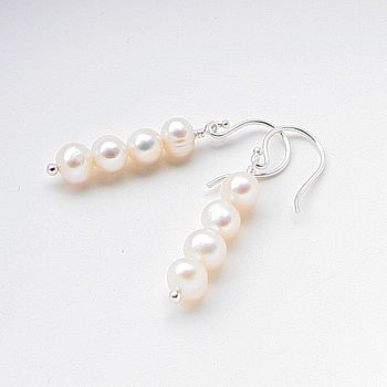 Stacked Freshwater Pearl Earrings, 10 of 10