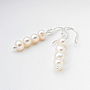Stacked Freshwater Pearl Earrings, thumbnail 7 of 10