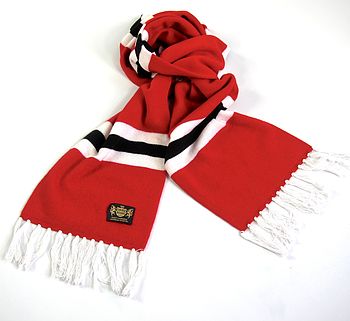 Luxury Cashmere Football Scarf Gift Boxed Grande Size, 6 of 12