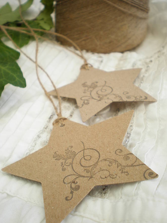 Star Shaped Christmas Gift Tags By EdgeInspired | notonthehighstreet.com