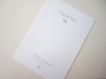 Heart Thank You Card, 3 of 6
