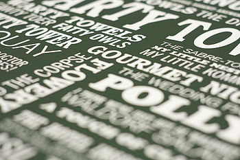 'Farty Towels' Typographic Print, 2 of 3