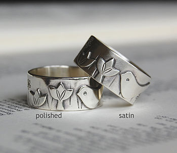 Silver Bird And Lotus Ring, 2 of 7