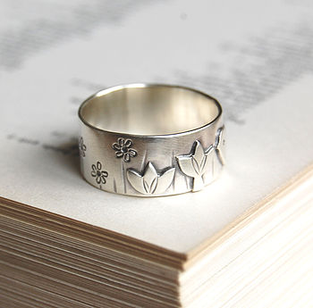 Silver Bird And Lotus Ring, 4 of 7