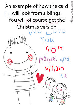 Colouring In Personalised Christmas Card, 6 of 8