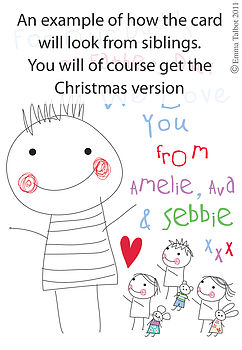Colouring In Personalised Christmas Card, 7 of 8