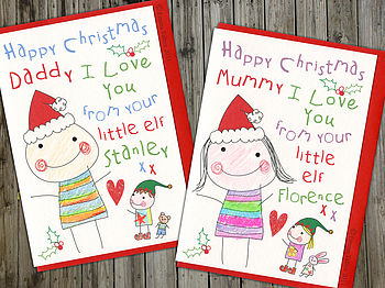 Colouring In Personalised Christmas Card, 2 of 8