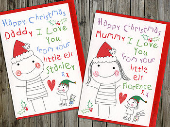 Colouring In Personalised Christmas Card, 3 of 8