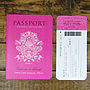 Passport To Love Booklet Travel Wedding Invitation, thumbnail 1 of 12