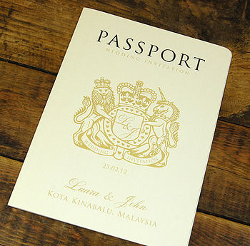 Passport To Love Booklet Travel Wedding Invitation, 4 of 12
