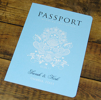 Passport To Love Booklet Travel Wedding Invitation, 5 of 12