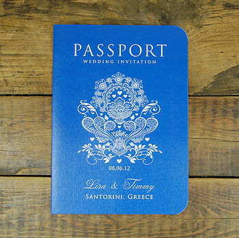 Passport To Love Booklet Travel Wedding Invitation, 7 of 12