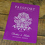 Passport To Love Booklet Travel Wedding Invitation, thumbnail 8 of 12