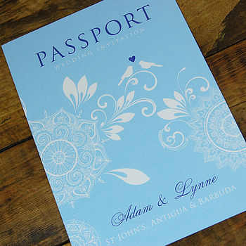 Passport To Love Booklet Travel Wedding Invitation, 9 of 12