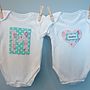 Set Of Two Personalised Baby Vests, thumbnail 4 of 9