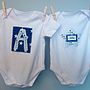Set Of Two Personalised Baby Vests, thumbnail 5 of 9