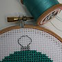 Christmas Baubles Cross Stitch Kit, thumbnail 5 of 9