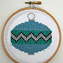 Christmas Baubles Cross Stitch Kit, thumbnail 8 of 9