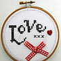 Love Joy And Peace Cross Stitch Kit, thumbnail 4 of 9