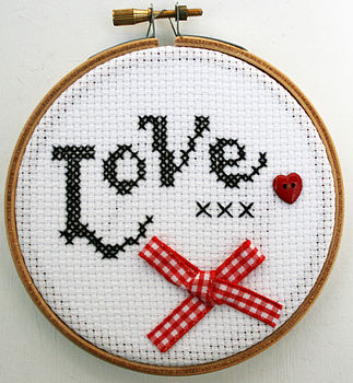 Love Joy And Peace Cross Stitch Kit, 4 of 9