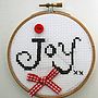 Love Joy And Peace Cross Stitch Kit, thumbnail 5 of 9