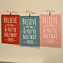 'Believe' Graphic Design Print, thumbnail 2 of 6