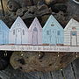 Five Beach Huts Key Holder/Hanging Decoration, thumbnail 1 of 9