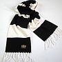 Luxury Cashmere Football Scarf Gift Boxed Grande Size, thumbnail 8 of 12