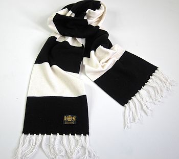 Luxury Cashmere Football Scarf Gift Boxed Grande Size, 8 of 12