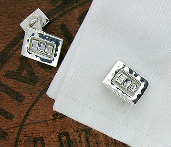 Sterling Silver Personalised Cufflinks, 2 of 5