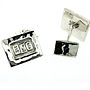 Sterling Silver Personalised Cufflinks, thumbnail 3 of 5