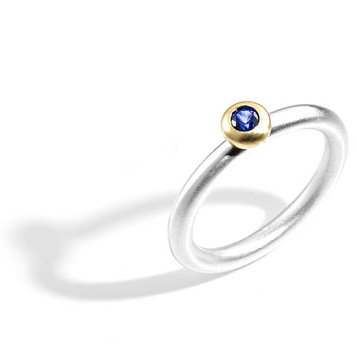 Blue Sapphire Halo Ring By Shona Jewellery | notonthehighstreet.com