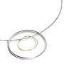 Gold And Silver Moving Circle Necklace, thumbnail 1 of 3
