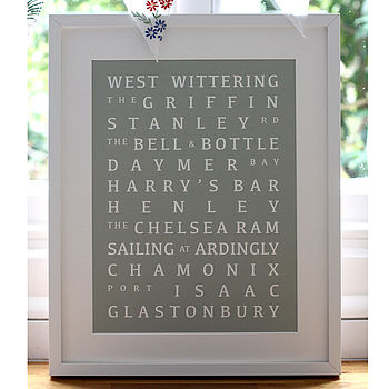Personalised Special Destinations Print, 2 of 6