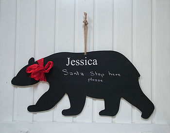 Personalised Polar Bear Chalkboard, 3 of 9