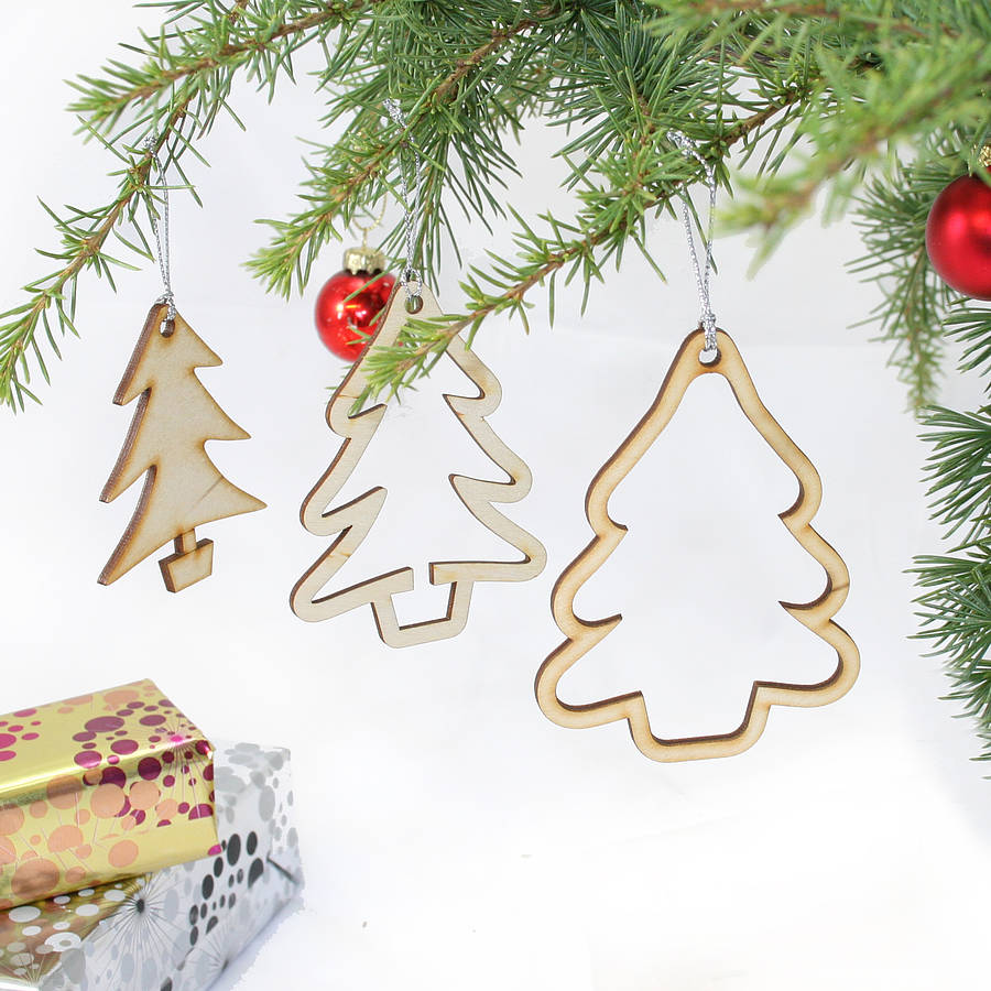 15 Laser Cut 'Christmas Tree' Decorations By Cleancut Wood ...